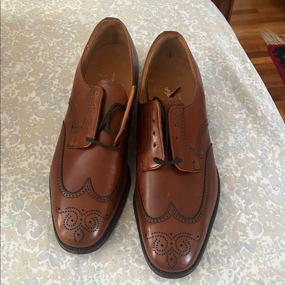 Alan McAfee Classic Brown Leather Men's Dress Shoes